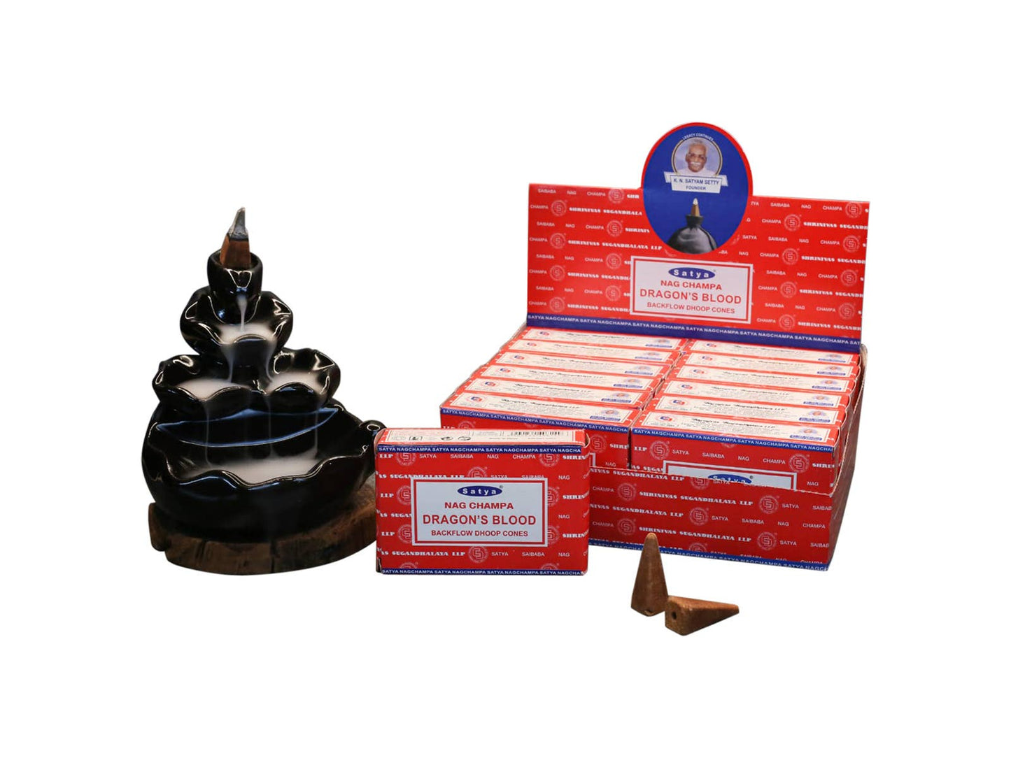 Satya "Dragon's Blood" Backflow Cones