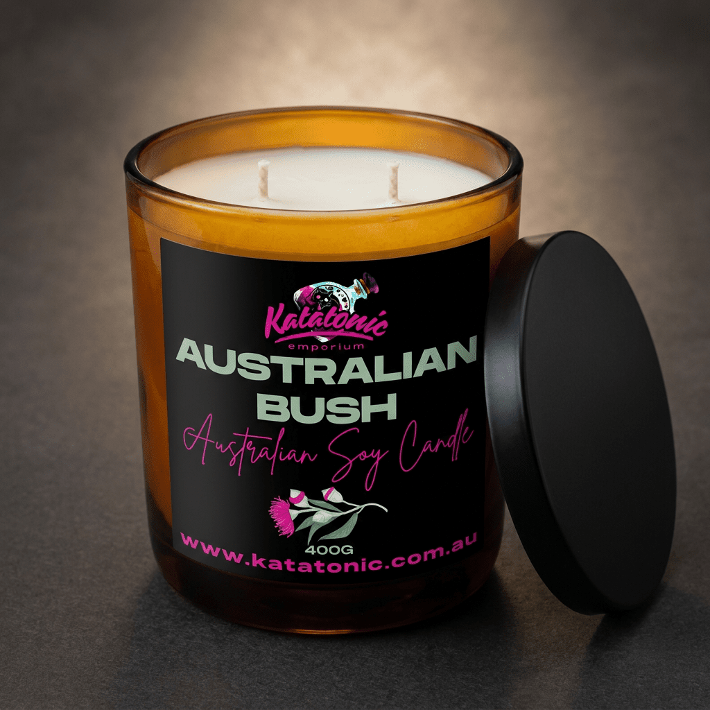 Aust. Bush Soy Candle Amber 400gm by Katatonic