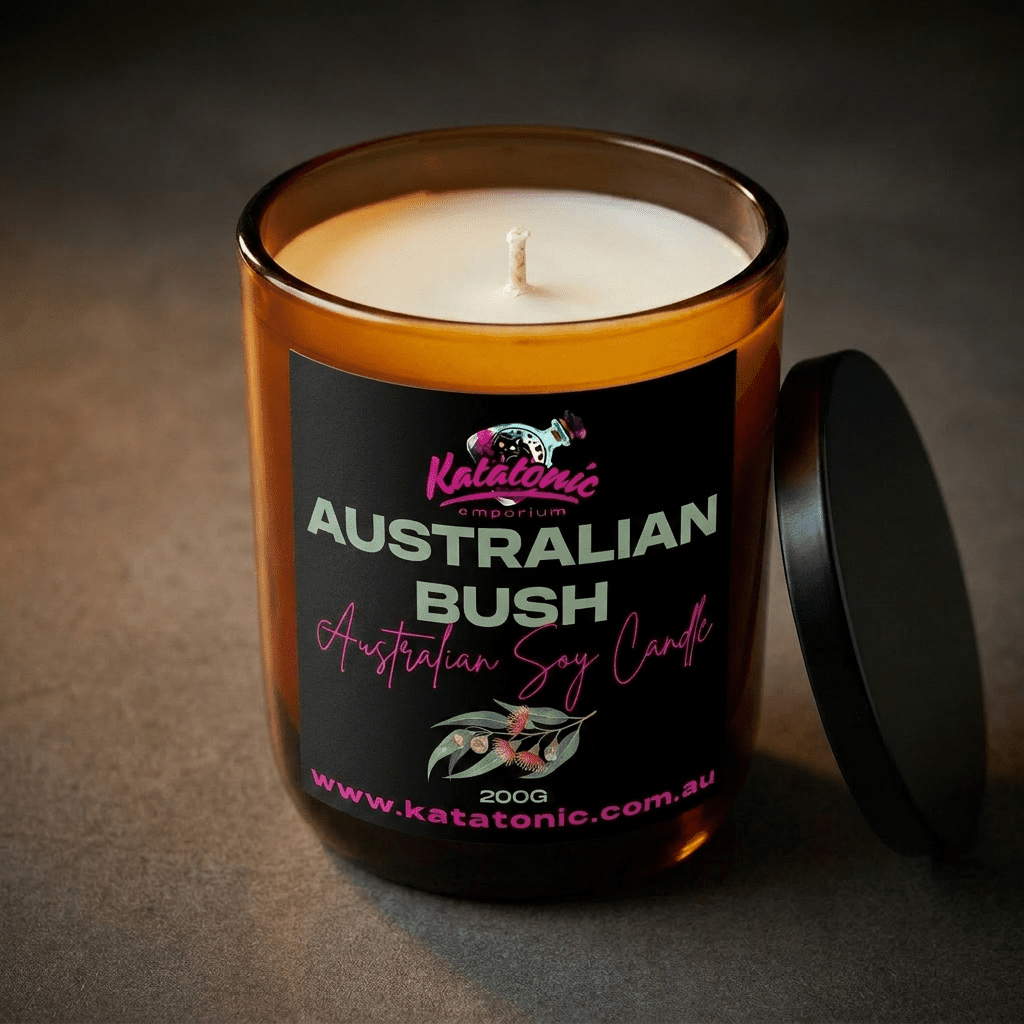 Aust. Bush Soy Candle Amber 200gm by Katatonic