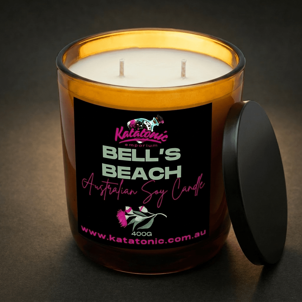 Bell's Beach Soy Candle Amber 400gm by Katatonic