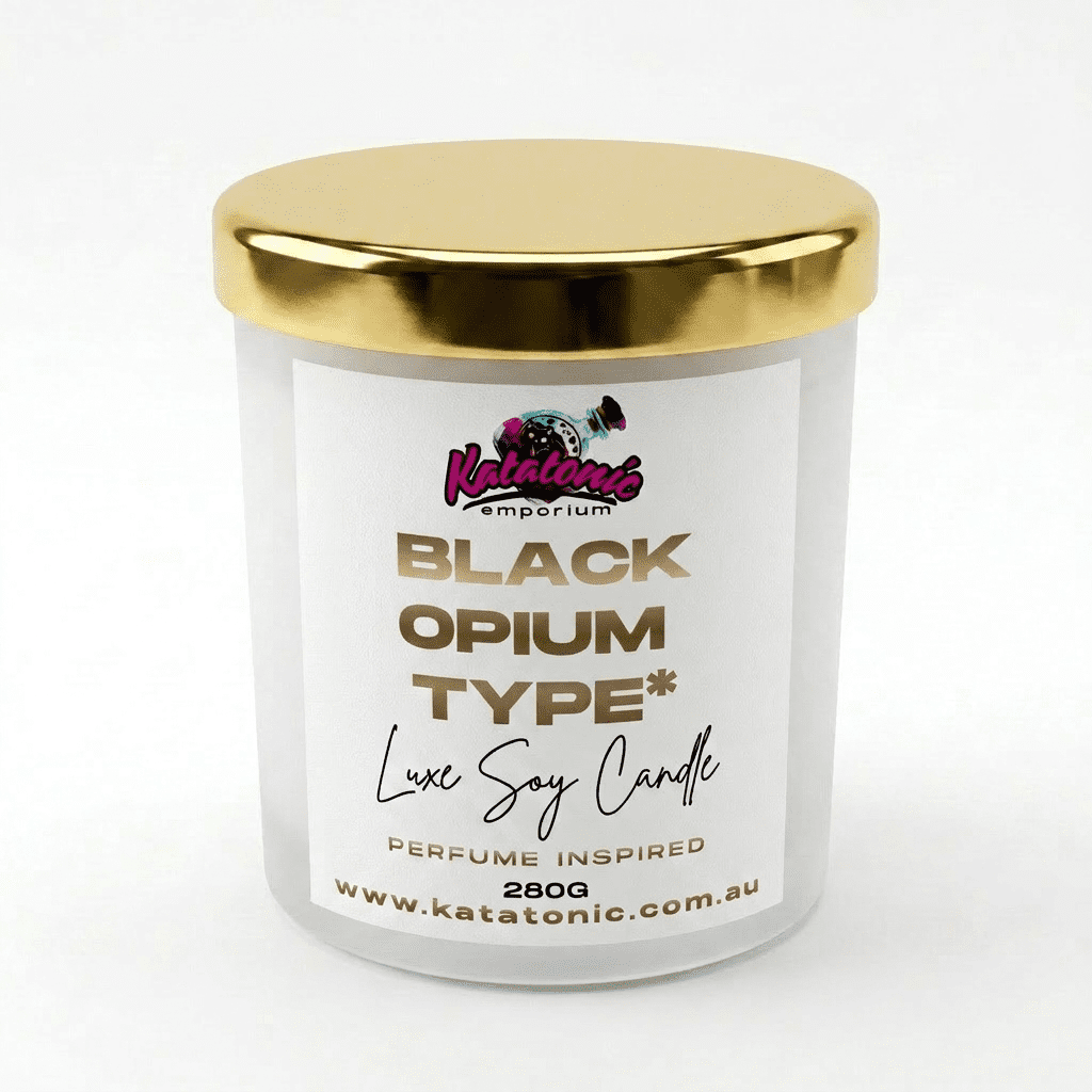 Black Opium Type Soy Candle Luxe Large