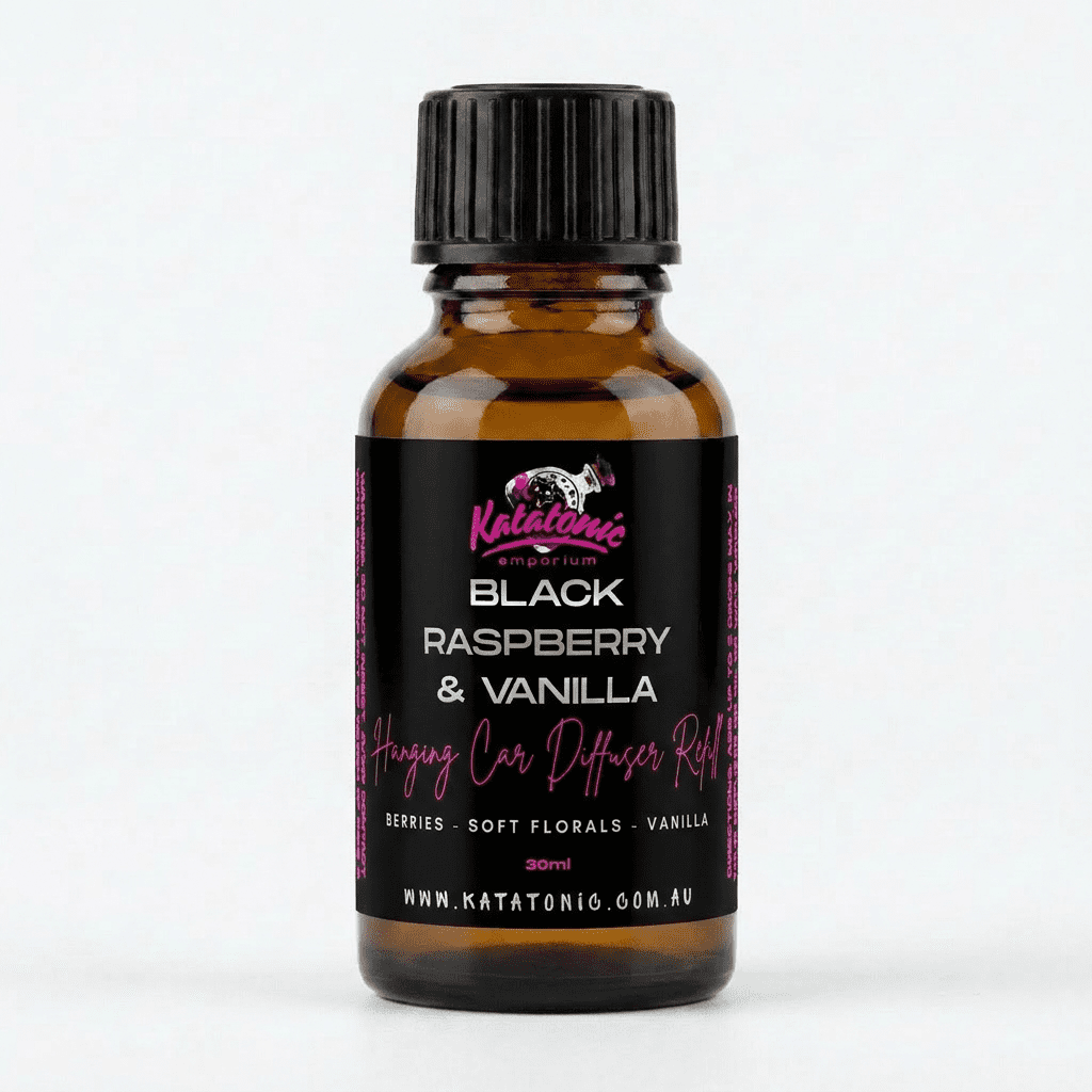 Black Raspberry and Vanilla Hanging Car Diffuser Refill by Katatonic