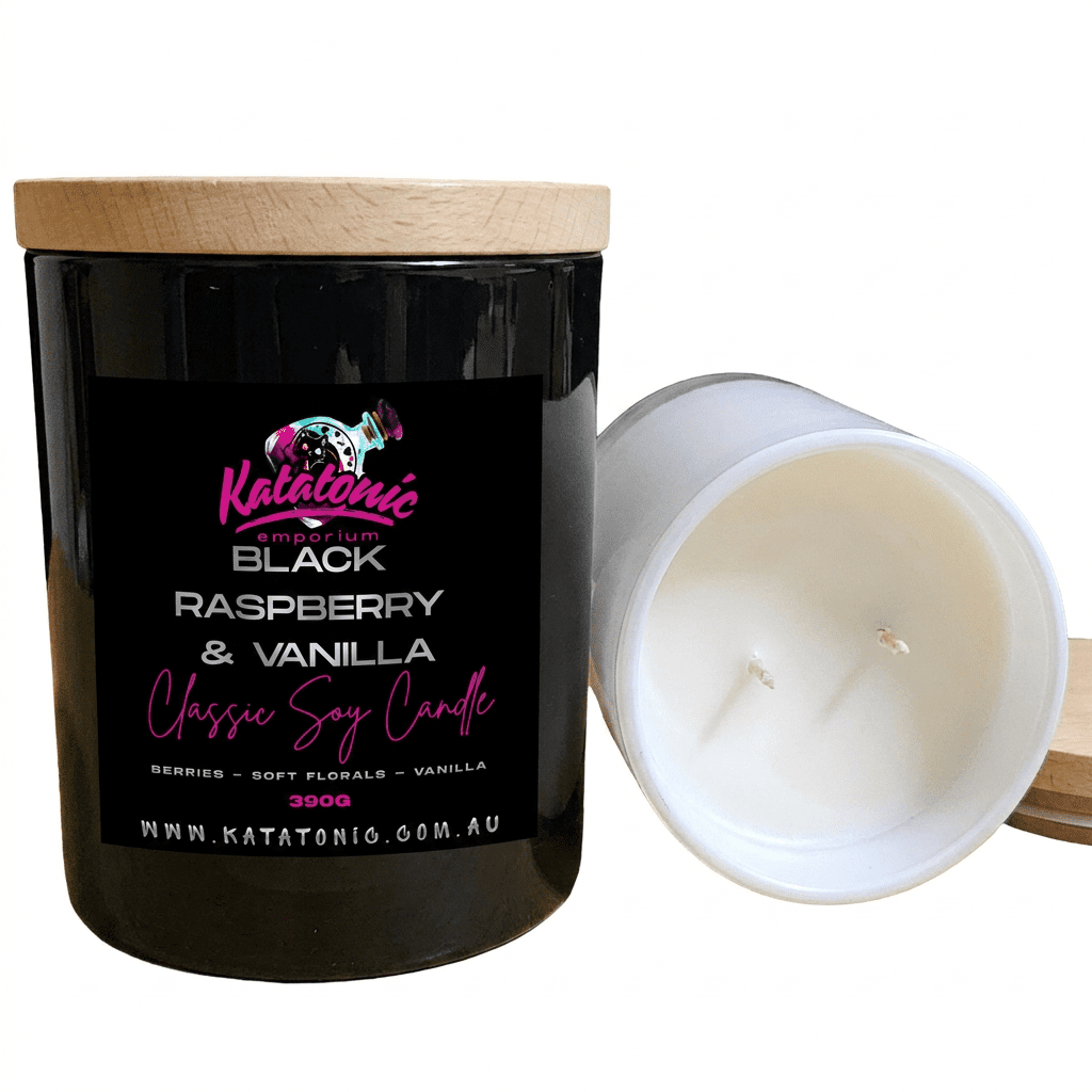 Black Raspberry & Vanilla Soy Candle Black XL 2 Wicks