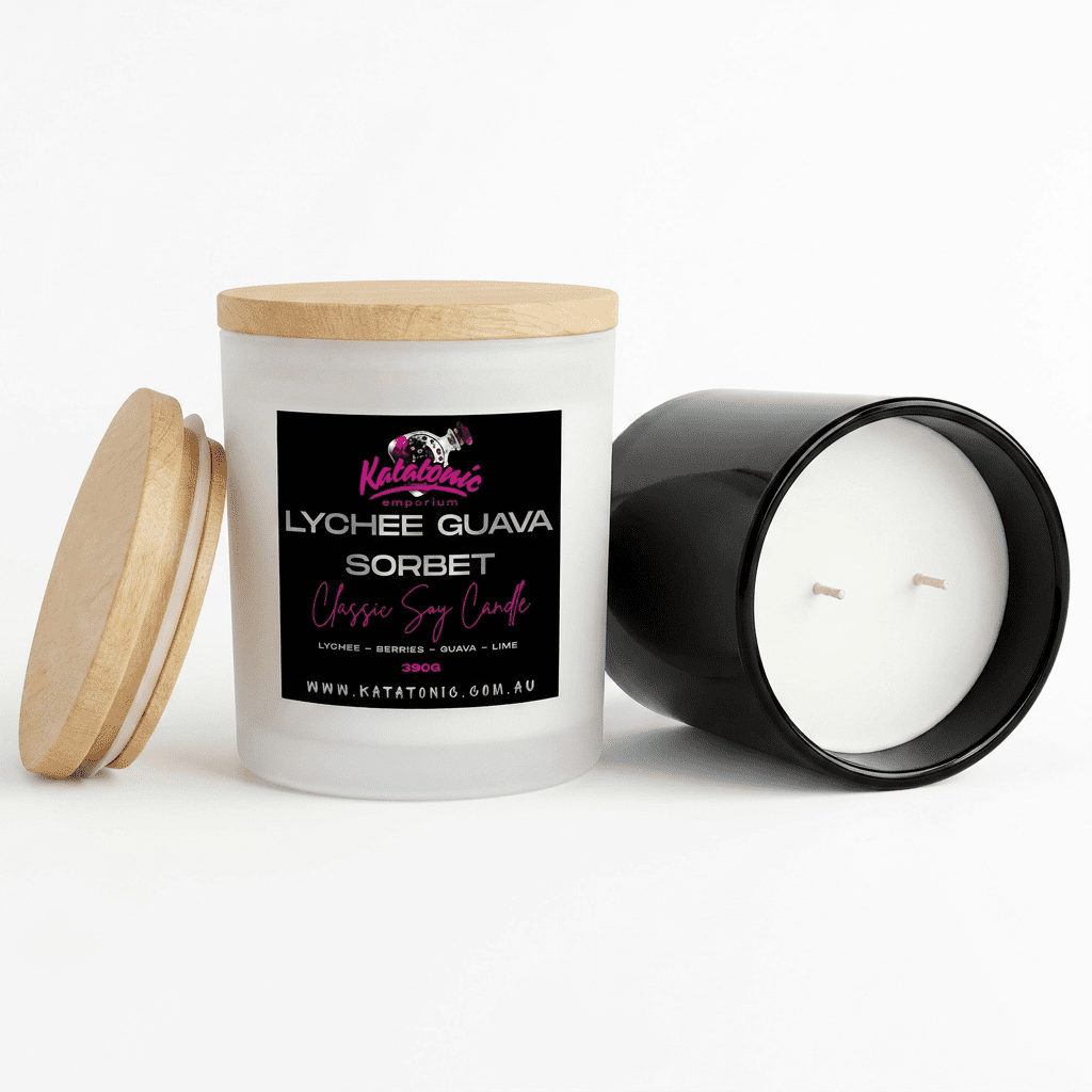 Lychee & Guava Sorbet Soy Candle White XL 2 Wick