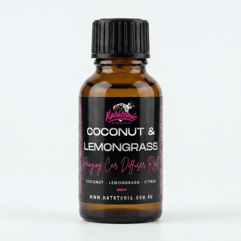 Coconut and Lemongrass Hanging Car Diffuser Refill by Katatonic