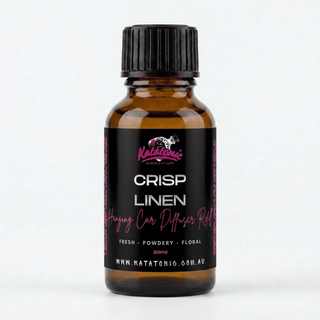 Crisp Linen Hanging Car Diffuser Refill by Katatonic