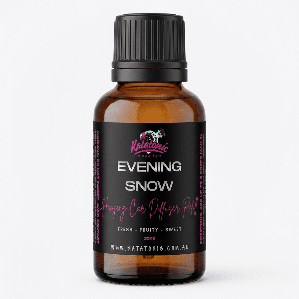 Evening Snow Hanging Car Diffuser Refill by Katatonic