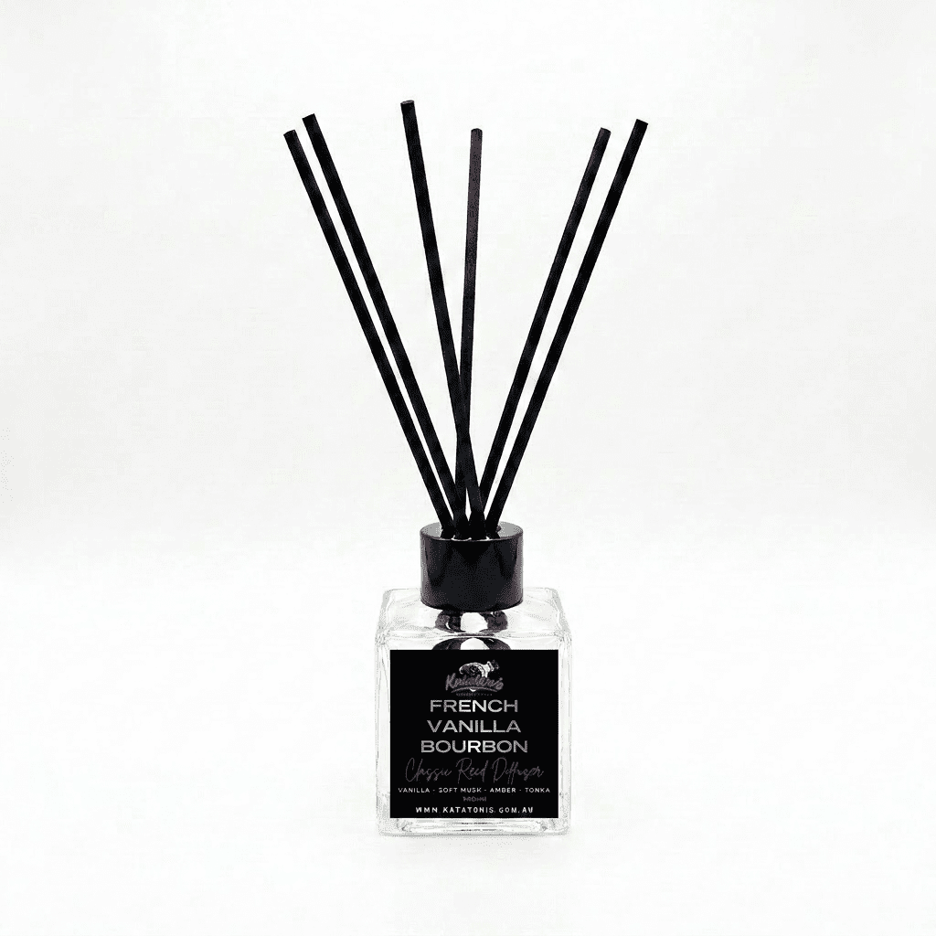 French Vanilla Bourbon Reed Diffuser Square 140ml