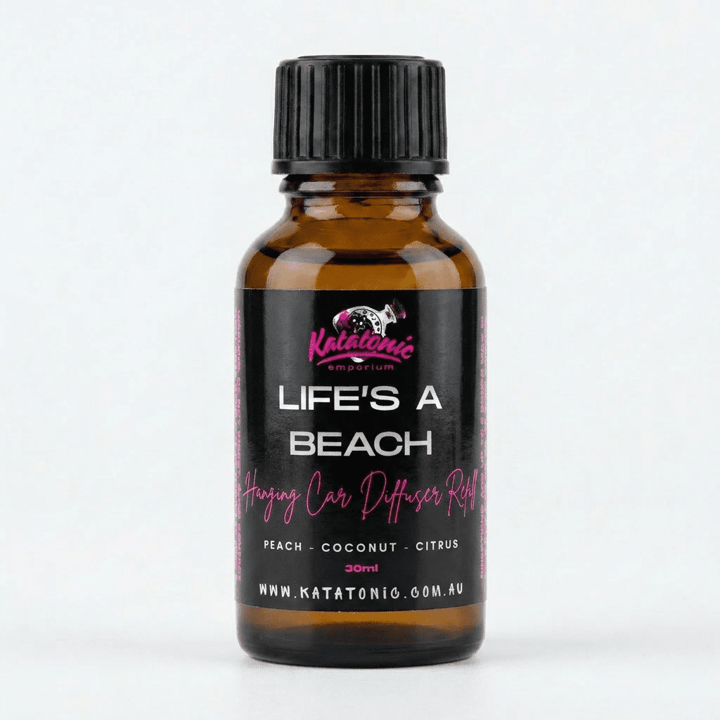 Lifes A Beach Hanging Car Diffuser Refill by Katatonic