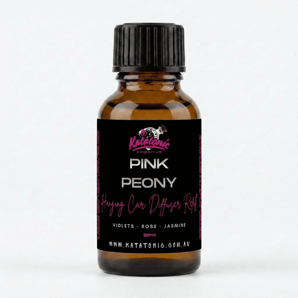 Pink Peony Hanging Car Diffuser Refill by Katatonic
