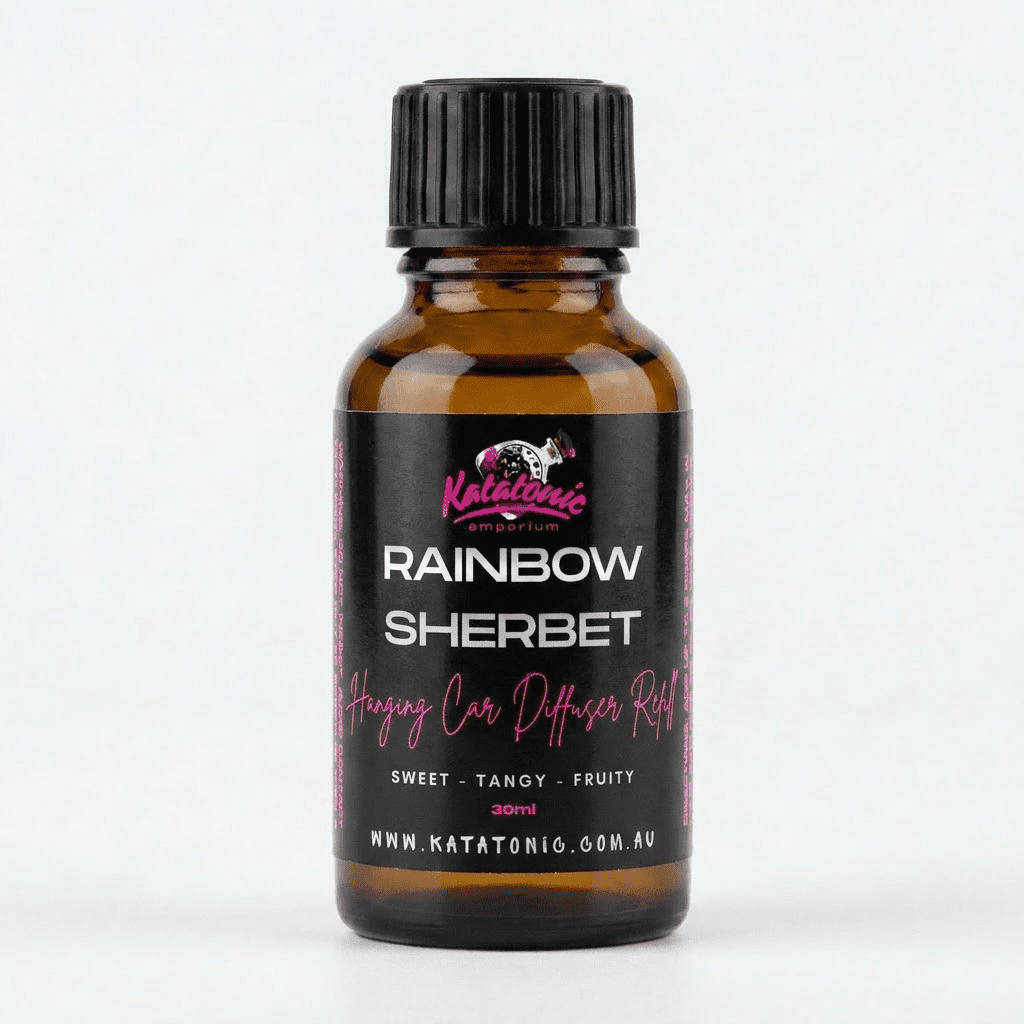 Rainbow Sherbet Hanging Car Diffuser Refill by Katatonic
