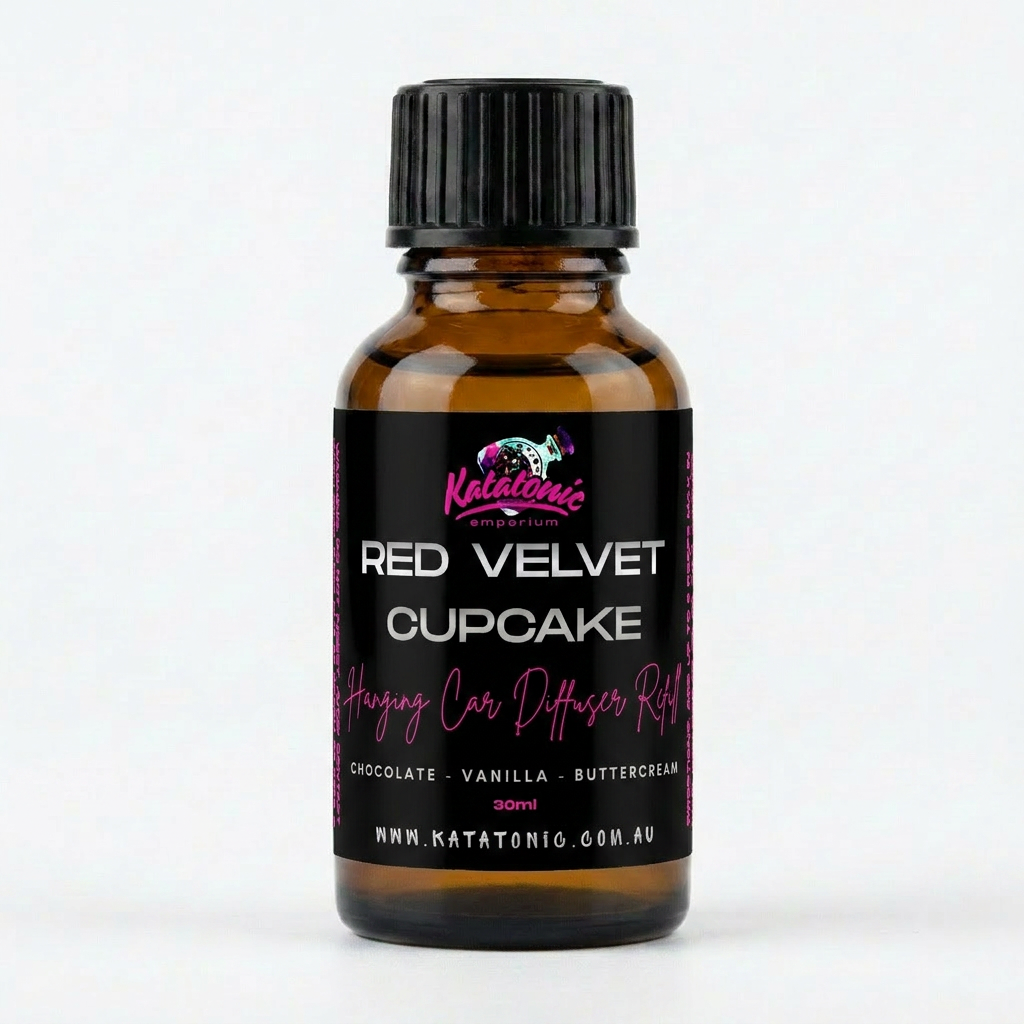 Red Velvet Cupcake Hanging Car Diffuser Refill