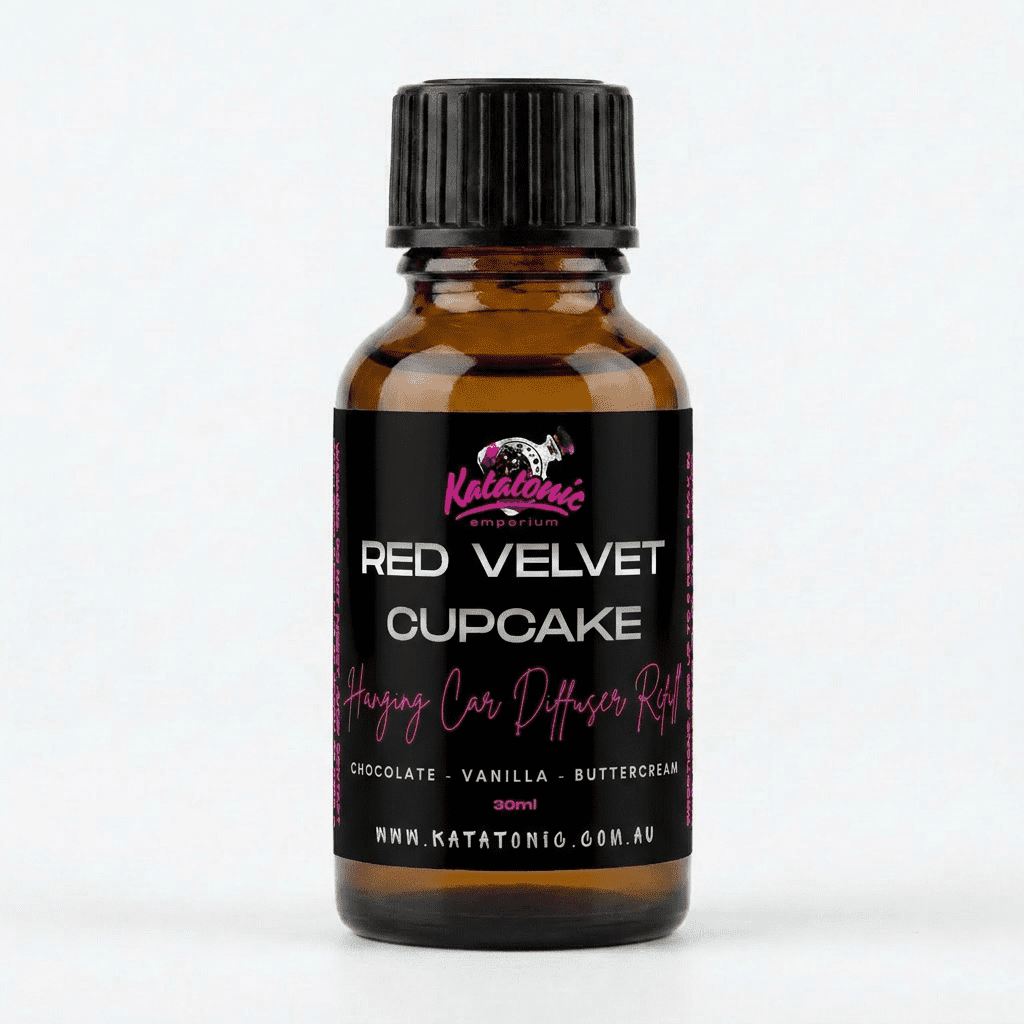 Red Velvet Cupcake Hanging Car Diffuser Refill by Katatonic