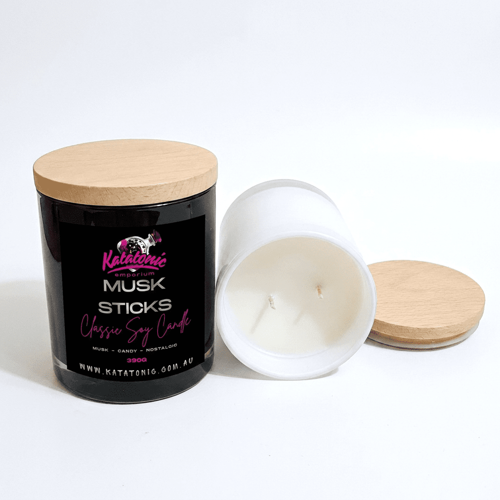 Musk Sticks Soy Candle Black XL 2 Wicks