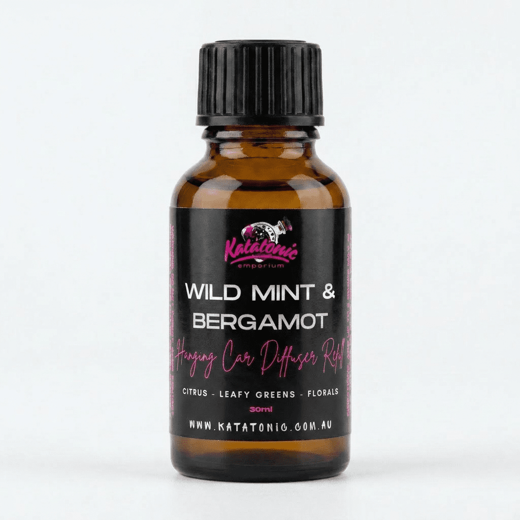 Wild Mint and Bergamot Hanging Car Diffuser Refill by Katatonic