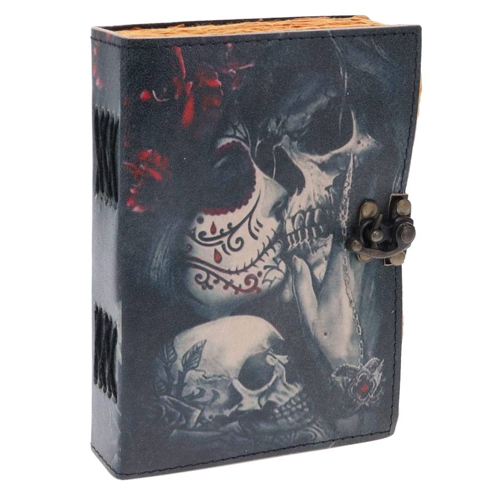 Skull Lovers Leather Journal 12.5cm x 17.5cm