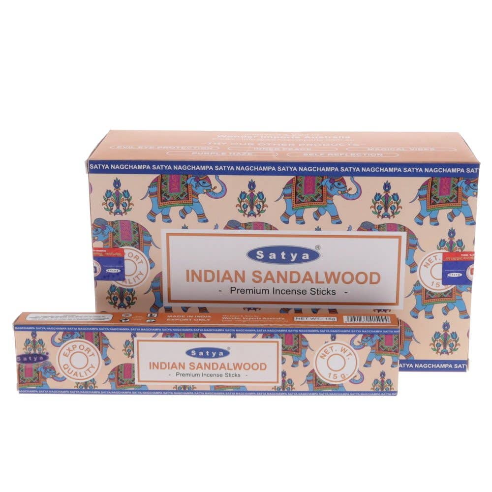Indian Sandalwood Incense 15gms Sticks Satya Mumbai
