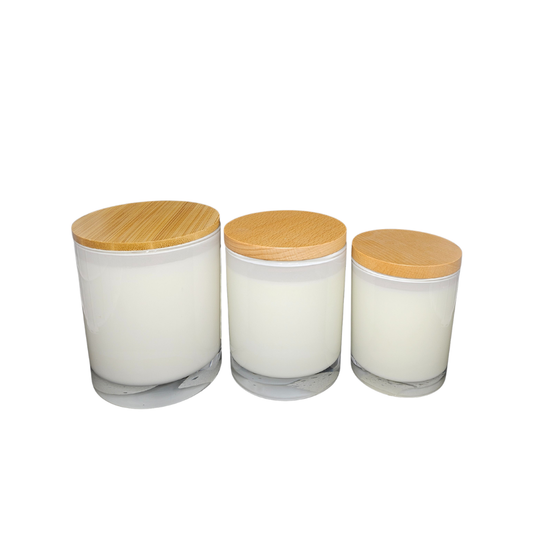 French Vanilla Bourbon Soy Candle White Large
