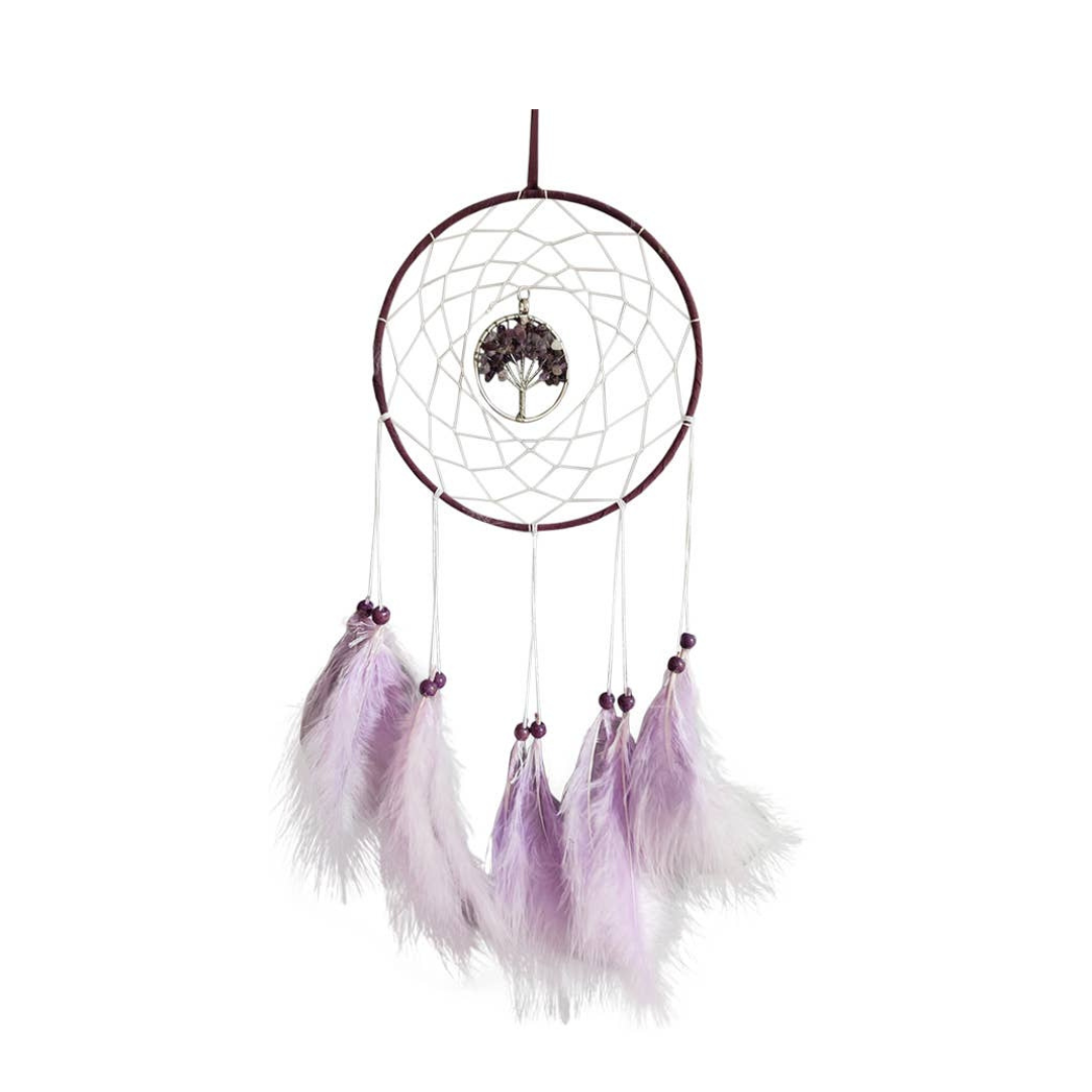 16cm Dream Catcher with Tree of Life Gemstone