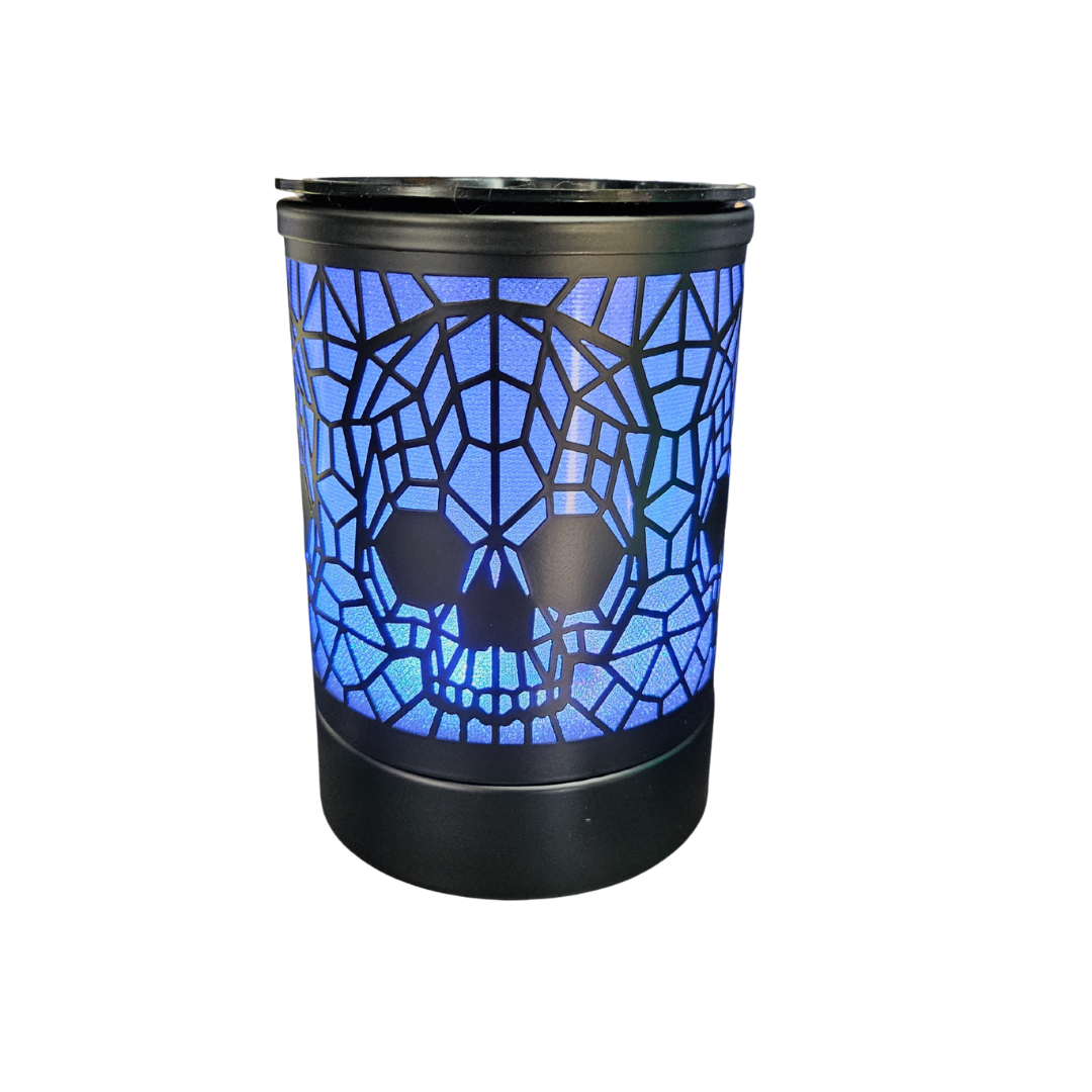 BLACK SKULL LED WAX WARMER