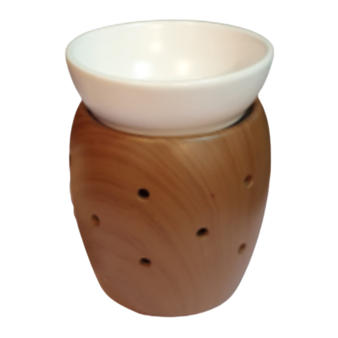 WALNUT FLICKERING 2 IN 1 CANDLE / WAX WARMER