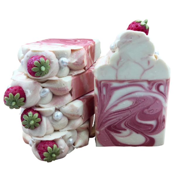 CHAMPAGNE AND STRAWBERRIES ARTISAN SOAP