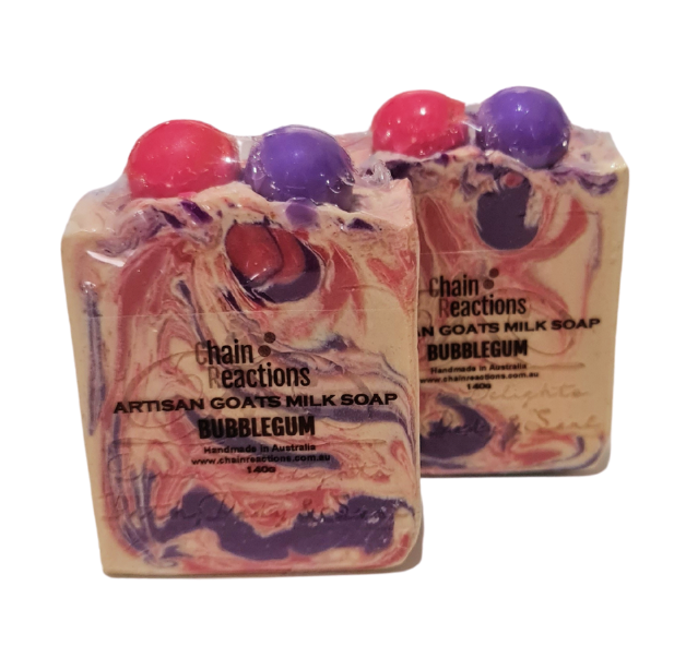 BUBBLEGUM GOATS MILK ARTISAN SOAP