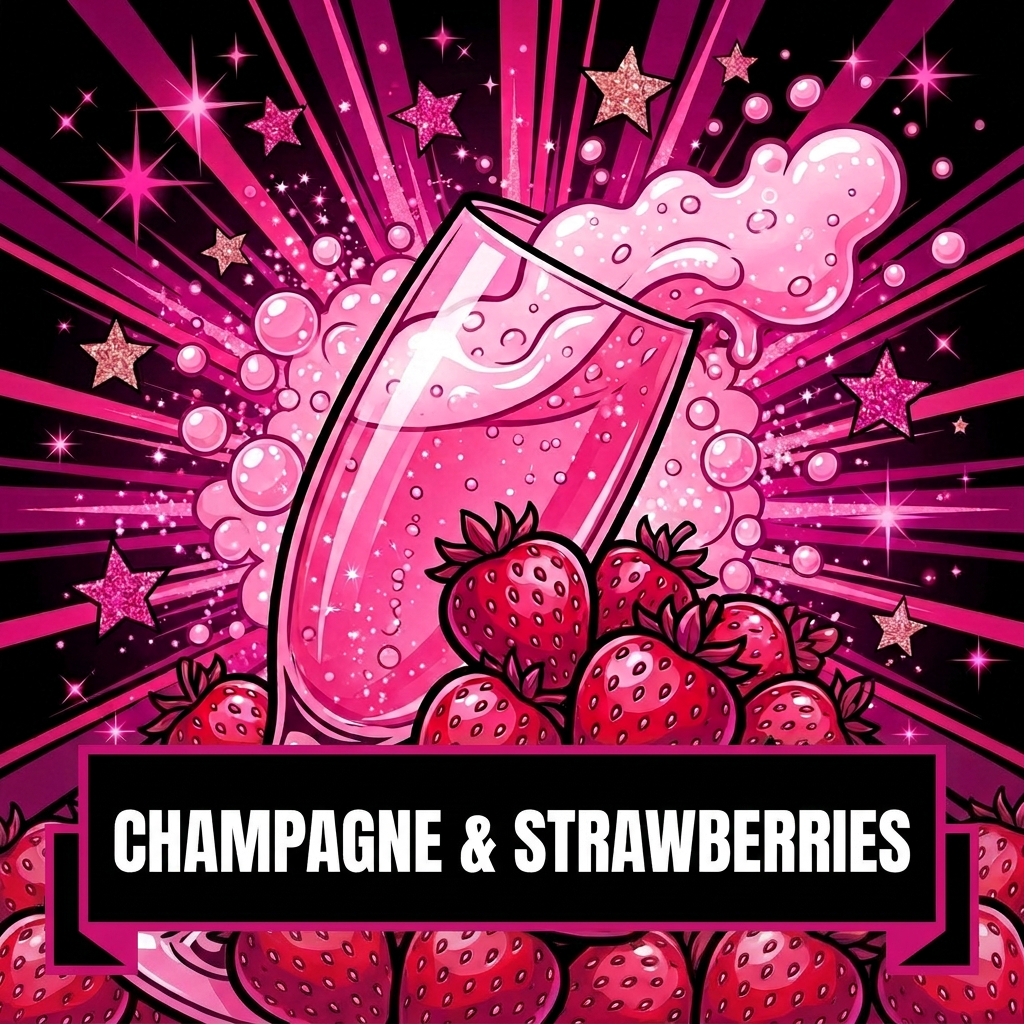 CHAMPAGNE AND STRAWBERRIES
