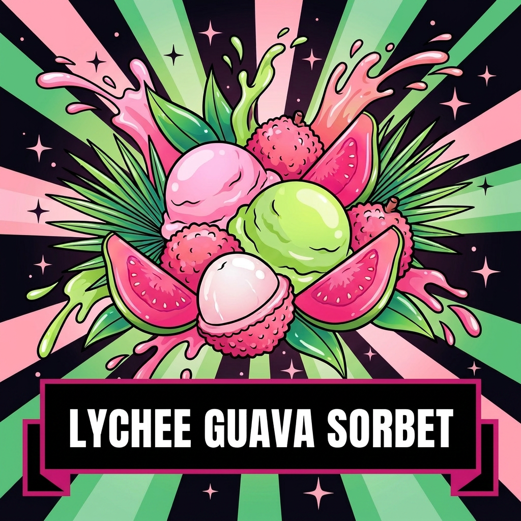 LYCHEE GUAVA SORBET