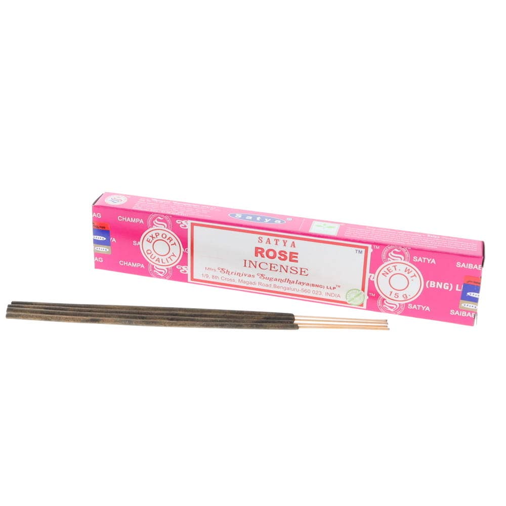 Rose Incense 15gms Sticks Satya (BNG)