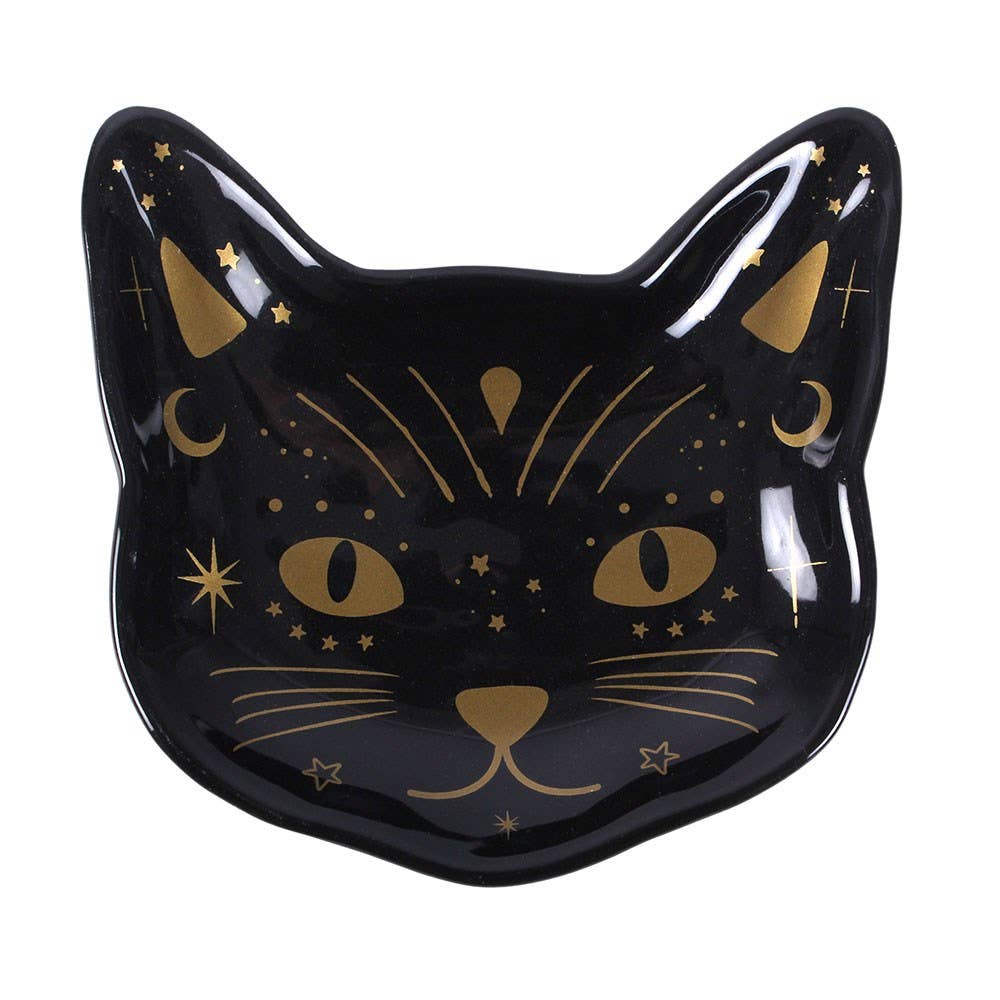 Magick Black Cat Face Trinket Dish - product image 2