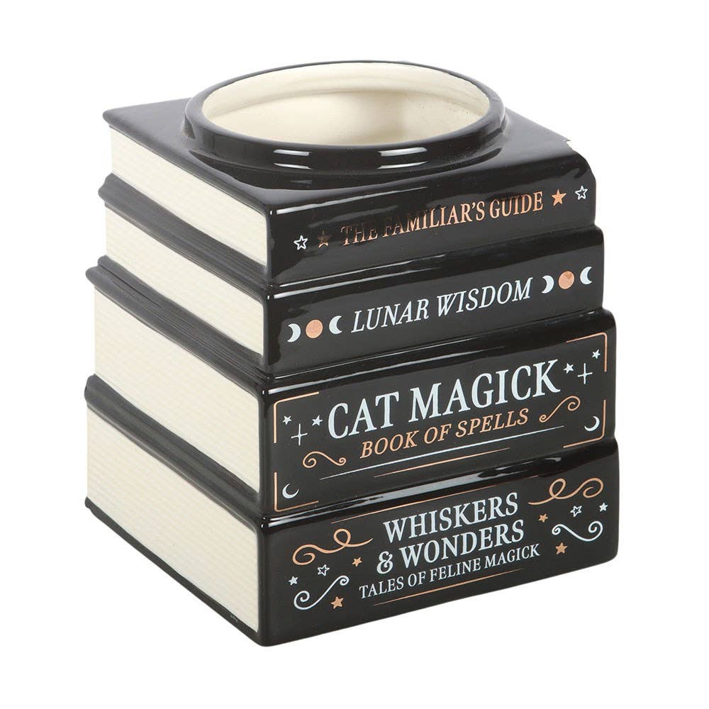Black Cat Magick Book Stack Vase - product image 2