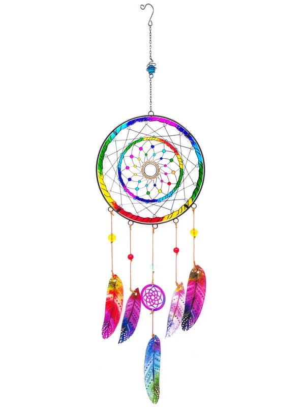 Glass Dream Catcher Mobile Chime