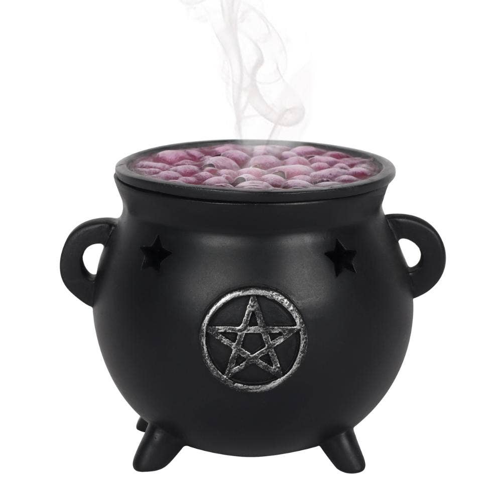 Pentagram Cauldron Incense Cone Holder by Katatonic