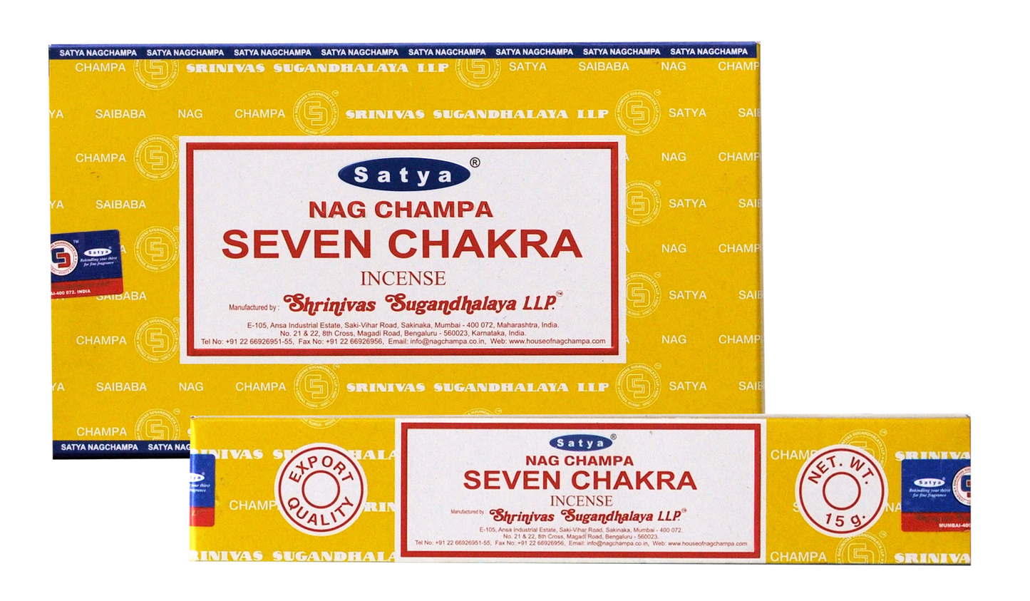 Satya "Seven Chakra" Incense 15grams