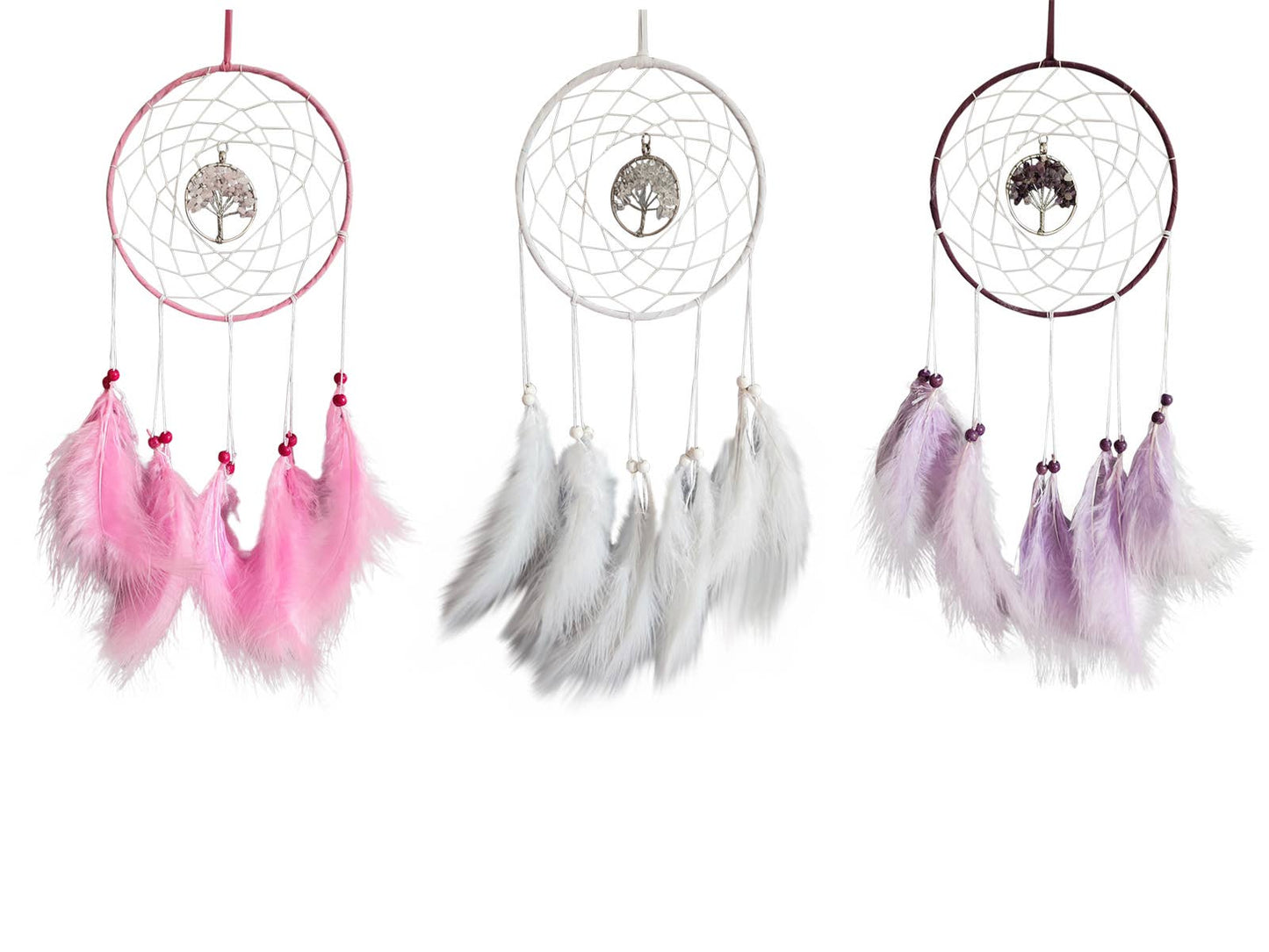 16cm Dream Catcher with Tree of Life Gemstone