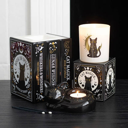 Black Cat Book of Spells Oil Burner and Wax Warmer - product image 5