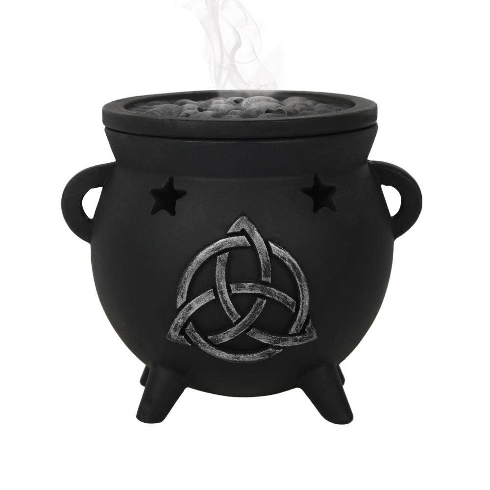 Triquetra Cauldron Incense Cone Holder by Katatonic