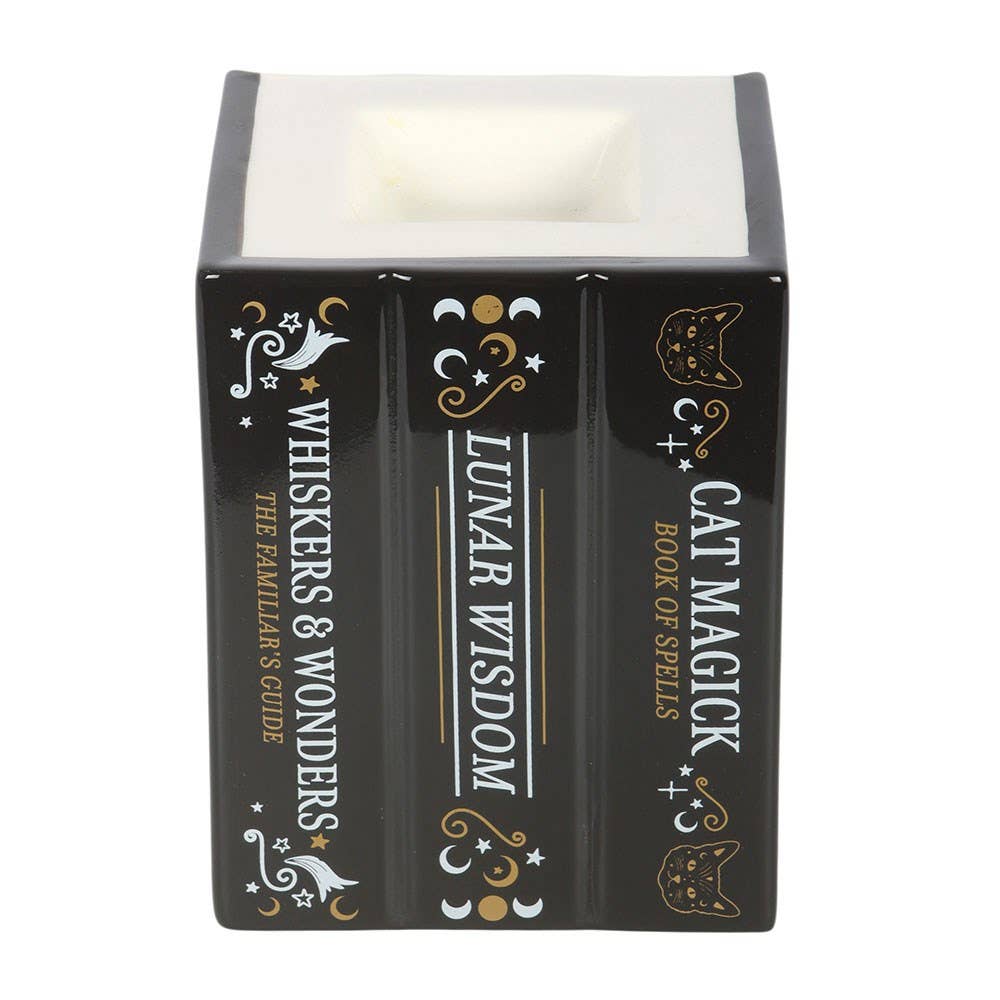 Black Cat Book of Spells Oil Burner and Wax Warmer - product image 3