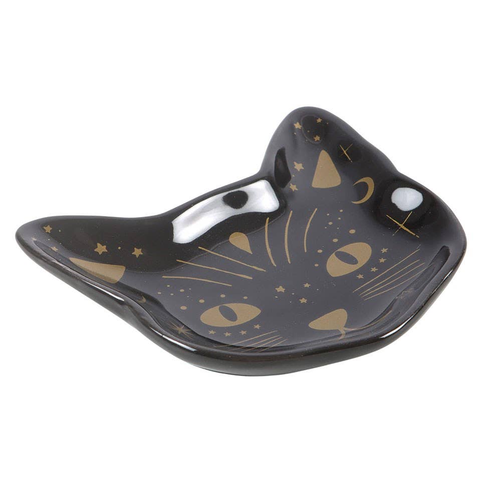 Magick Black Cat Face Trinket Dish - product image 3