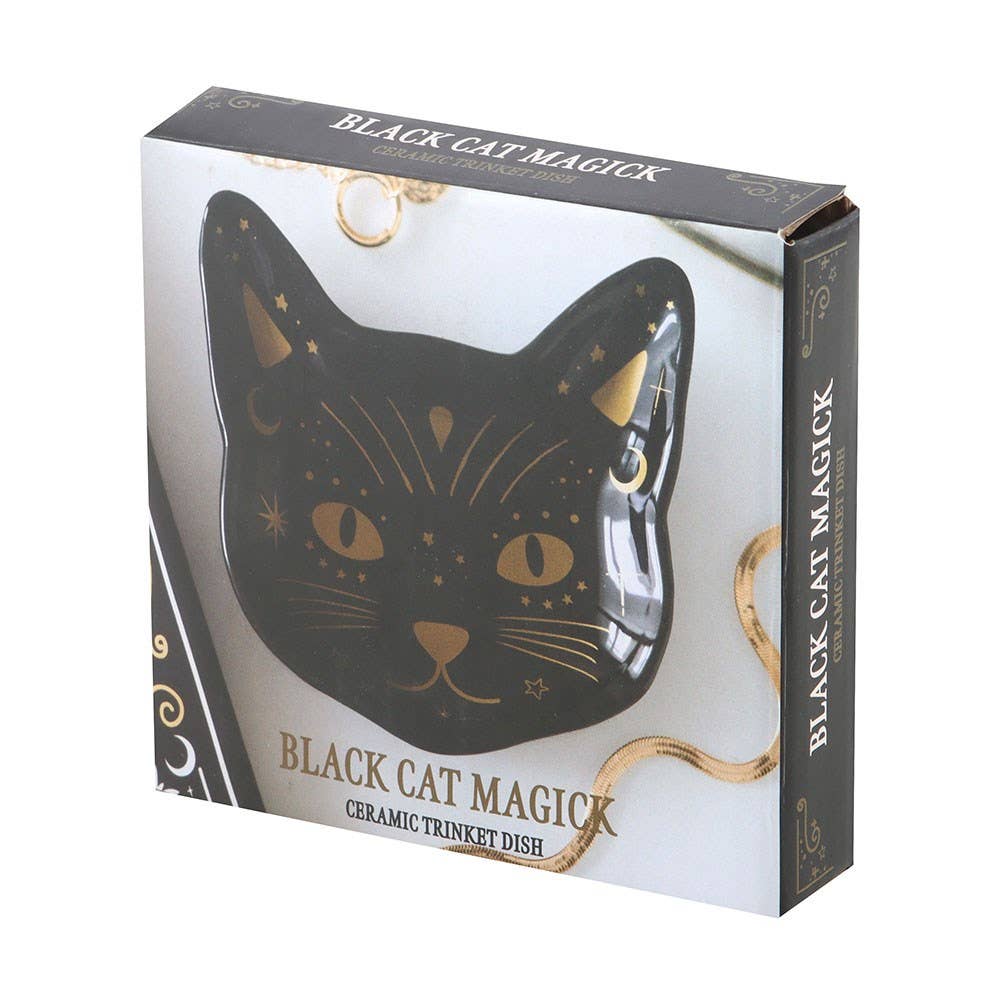 Magick Black Cat Face Trinket Dish - product image 4
