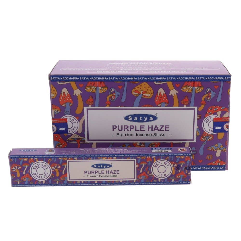 Purple Haze Incense 15gms Sticks Satya Mumbai