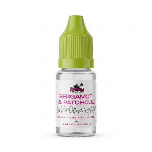 Bergamot & Patchouli Car Vent Diffuser Refill by Katatonic