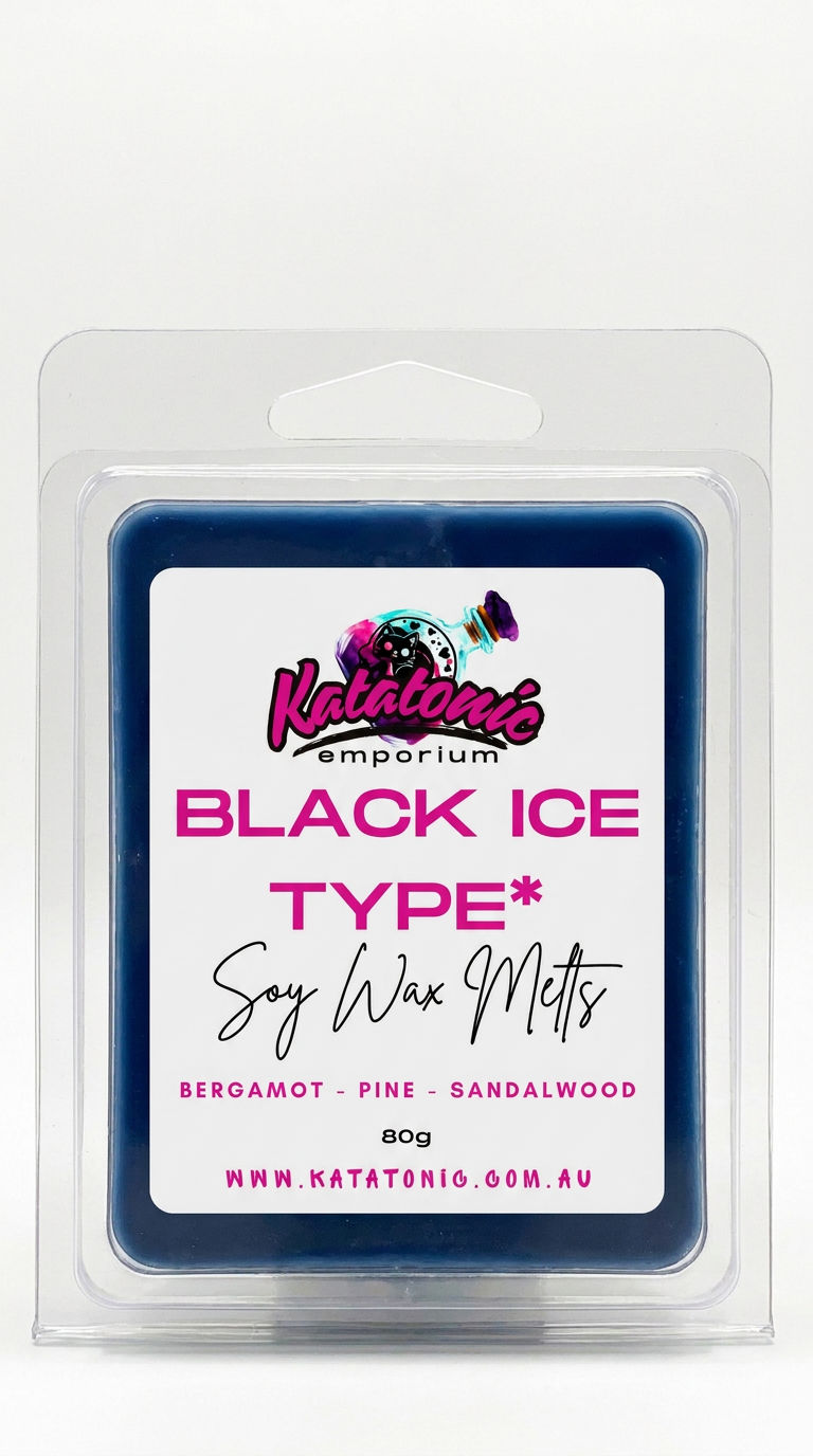 Black Ice Type Soy Wax Melts Clam Shell