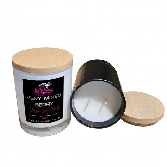 Very Mixed Berry Soy Candle White XL 2 Wicks by Katatonic