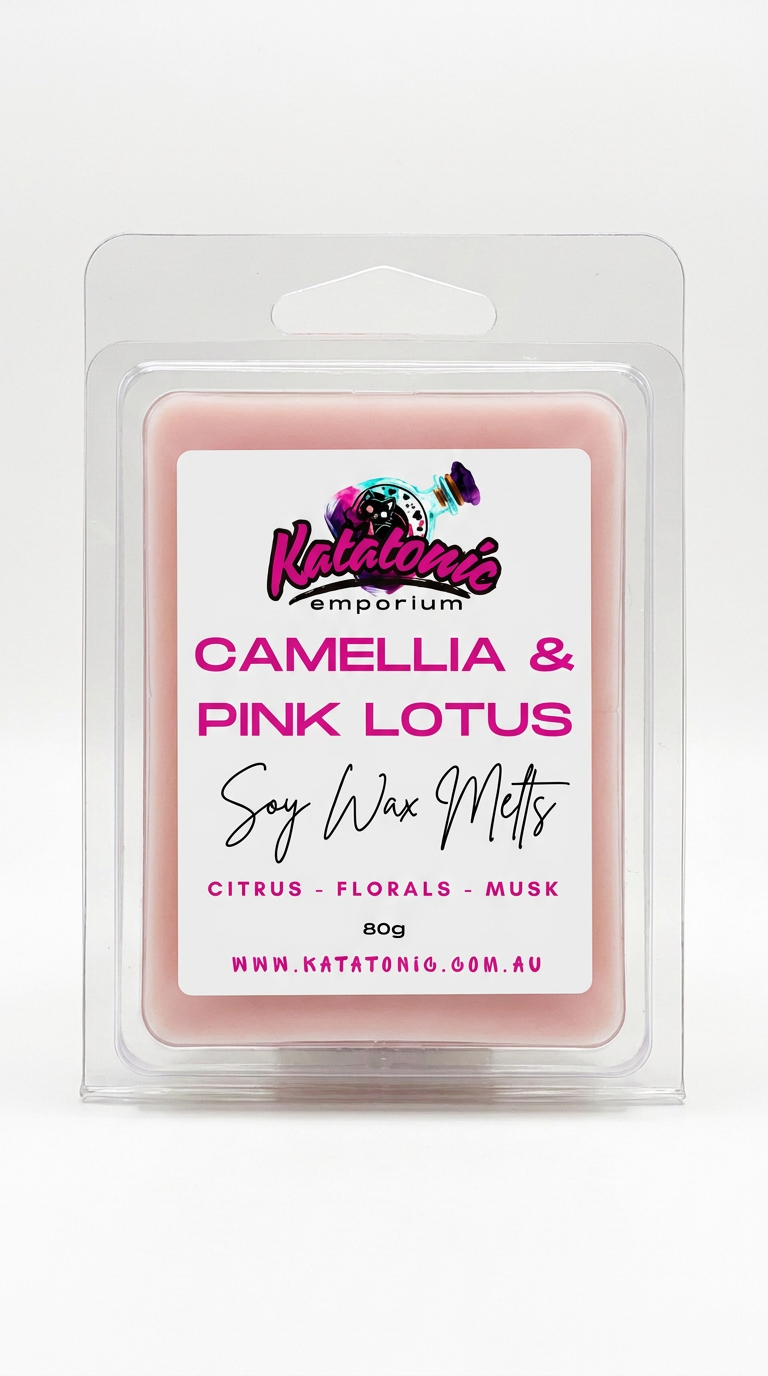 Camellia & Pink Lotus Soy Wax Melts Clam Shell