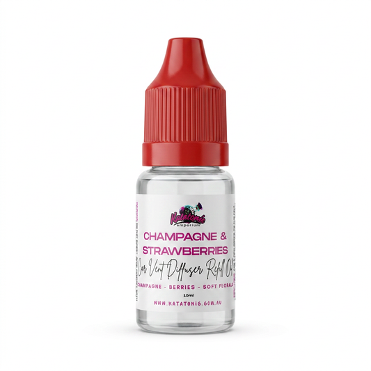 Champagne and Strawberries Car Vent Diffuser Refill by Katatonic
