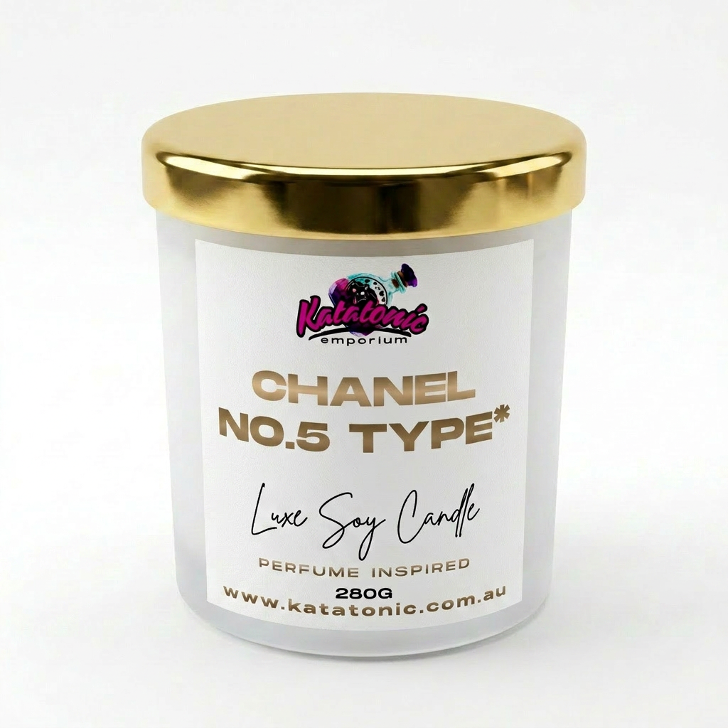Chanel no.5 Type Soy Candle Luxe Large