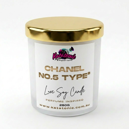 Chanel no.5 Type Soy Candle Luxe Large
