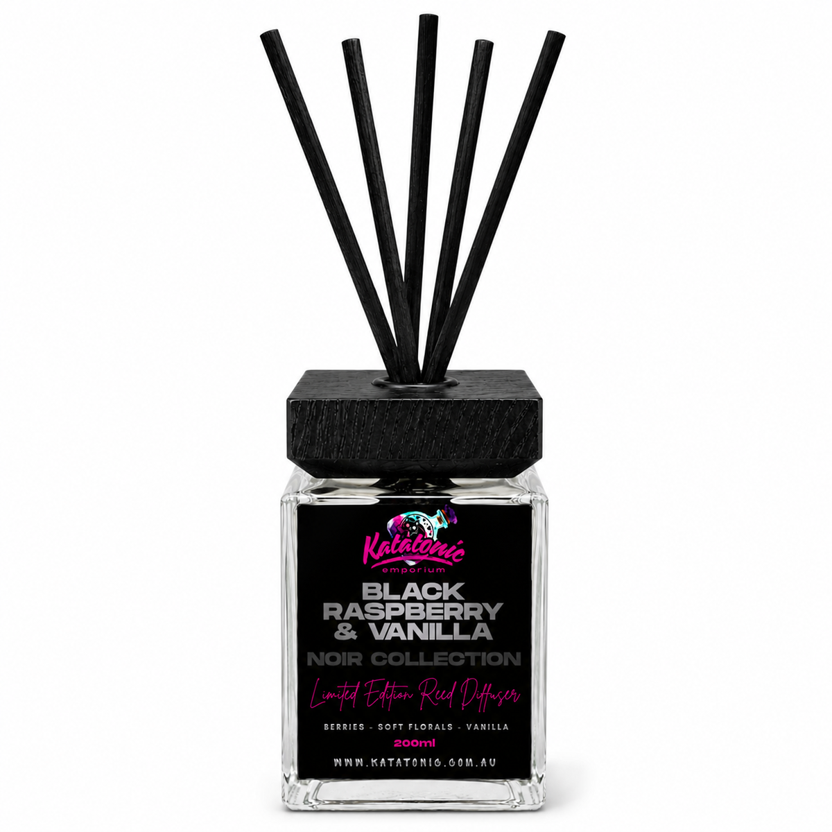 BLACK RASPBERRY & VANILLA REED DIFFUSER 190ML NOIR CLEAR